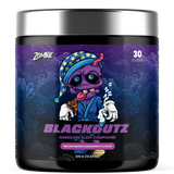 Blackgutz hardcore sleep compound container with colorful label on a white background