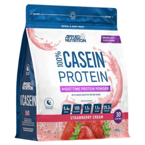 Applied Nutrition 100% Casein Night Time Protein 900g Strawberry Cream