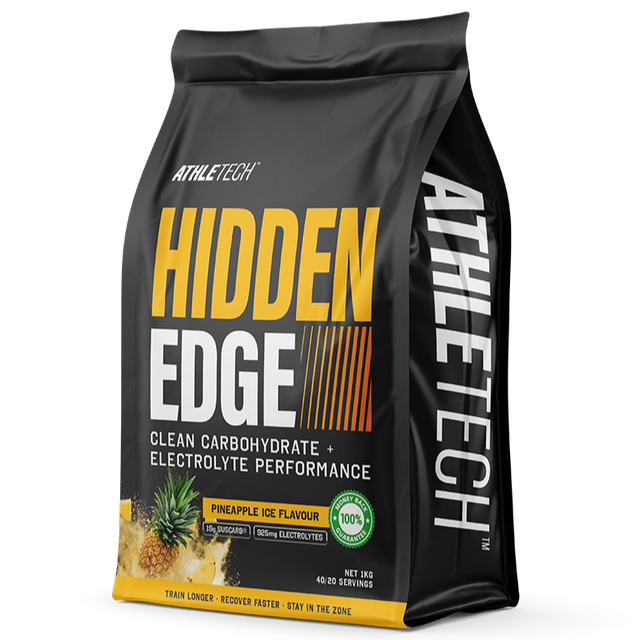 Athletech Hidden Edge supplement package on a white background