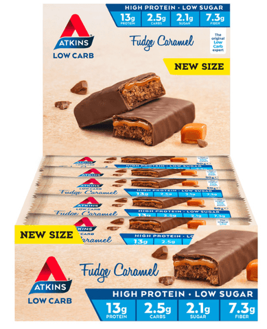 Atkins Advantage Protein Bars Fudge Caramel / 15 Box