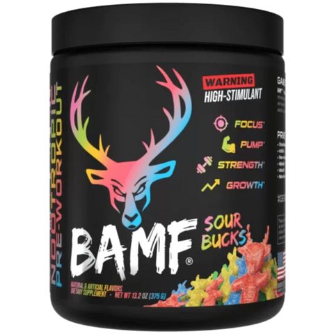 Bucked Up BAMF High Stimulant Nootropic Pre-Workout Sour Bucks