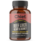 Chief Organic Beef Liver, Heart & Kidney Immunity Boost Caps 120 Caps