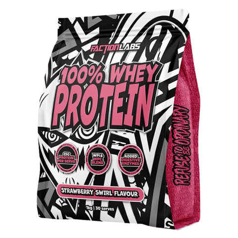 Faction Labs 100% Whey Protein Strawberry Swirl / 1kg