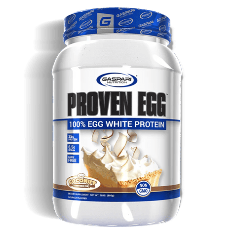 Gaspari Proven Egg White Protein 900g Coconut Custard Pie