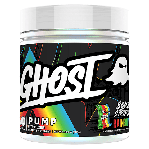 Ghost Lifestyle Pump V2 Non-Stim Pre Workout Sour Strips Rainbow