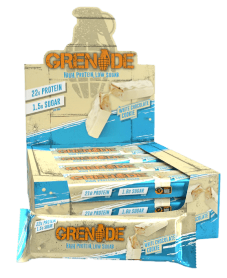 Grenade High Protein & Low Sugar Bars White Chocolate Cookie / Single