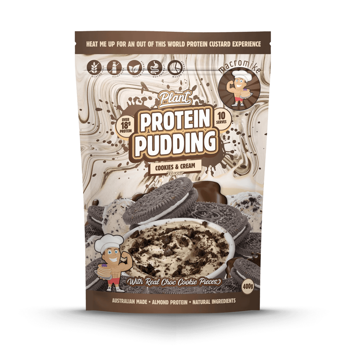 Macro Mike Plant Protein Pudding 400g Cookies N Cream