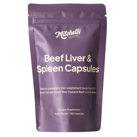 Mitchells Beef Liver & Spleen Caps Refil Pouch 150 Caps