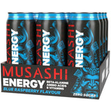 Musashi Energy Drink RTD 500ml Blue Raspberry / 12 Pack