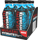 Musashi Hydrate RTD 600ml 6 Pack / Blue Raspberry