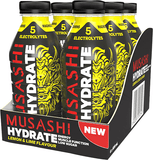 Musashi Hydrate RTD 600ml 6 Pack / Lemon & Lime