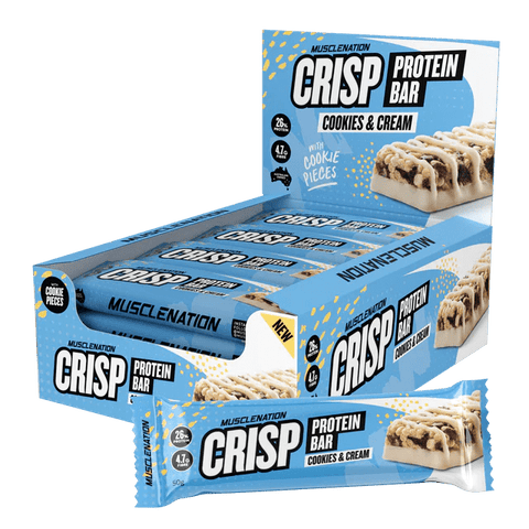 Muscle Nation Crisp Protein Bar Cookies & Cream / 12xBox