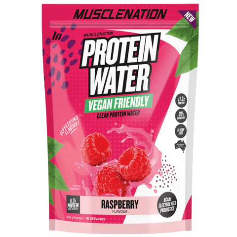 Muscle Nation Plant Protein Water - Raspberry