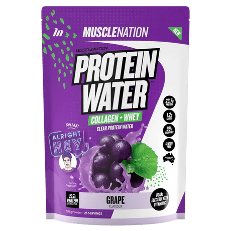 Muscle Nation Protein Water Grape / 25 Serve
