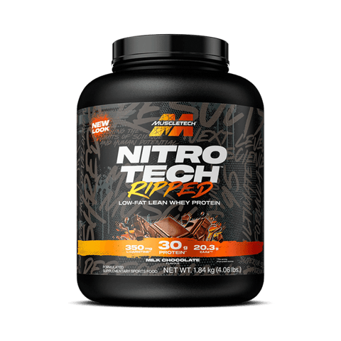 MuscleTech Nitro Tech Ripped Protein Powder 4lb - New Packaging