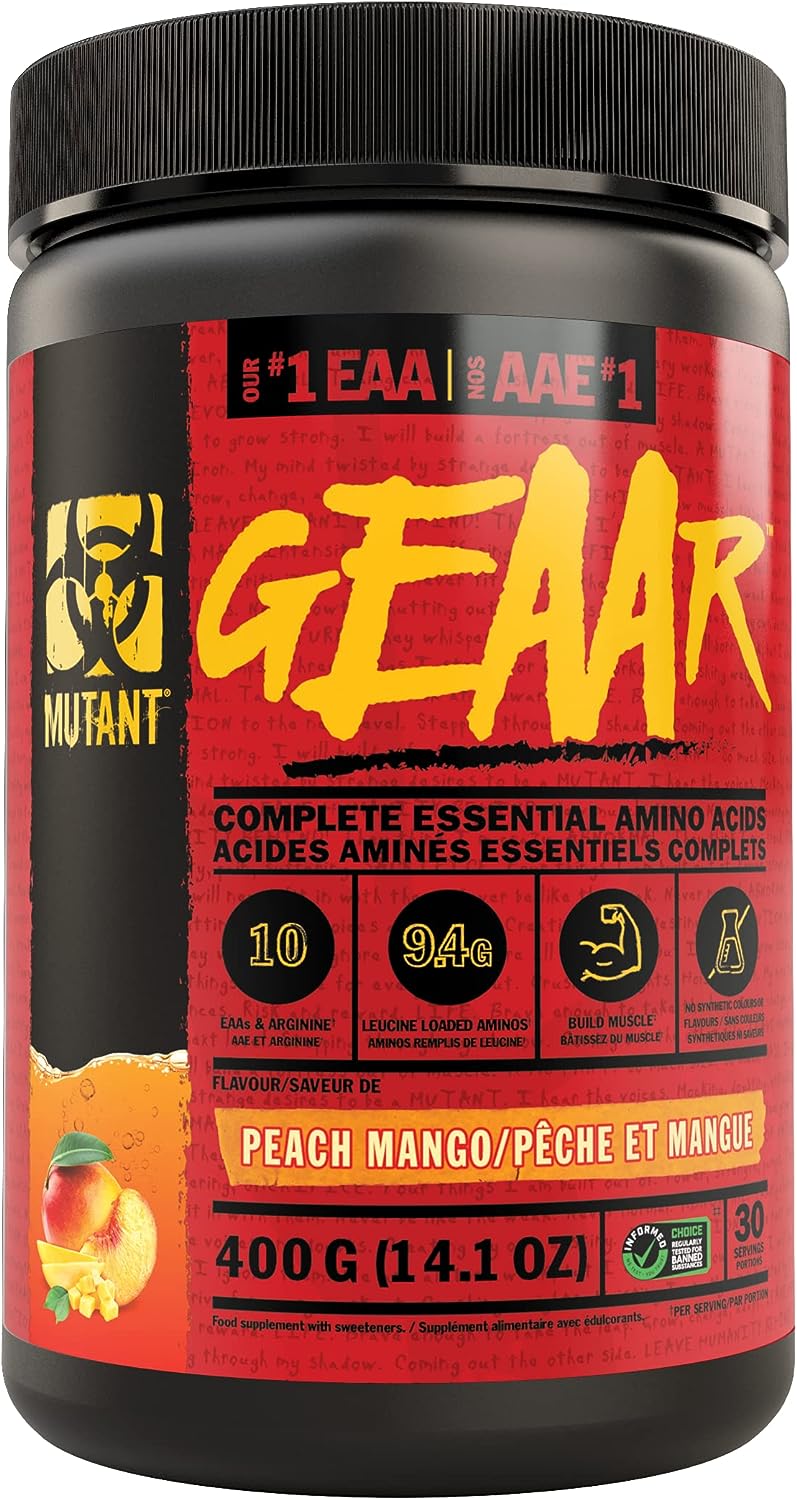 Mutant GEAAR BCAA + EAA 30 Serve Peach Mango