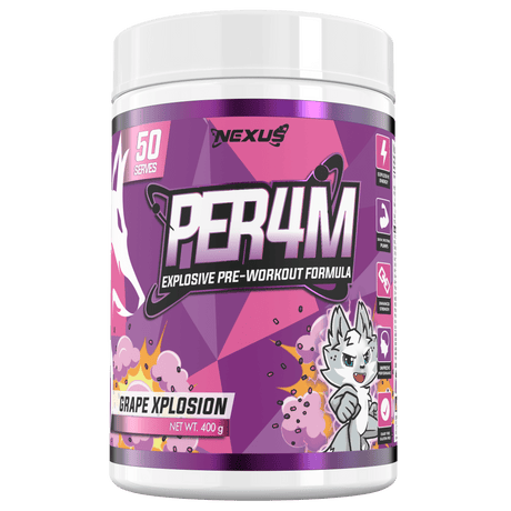 Nexus Sports Nutrition Per4m Pre Workout Grape Xplosion