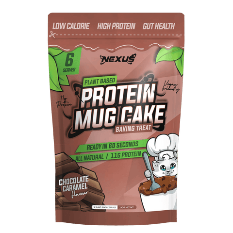 Nexus Sports Nutrition Protein Mug Cake Plant Based 6 Serve / Chocolate Caramel