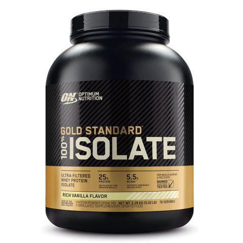 Optimum Nutrition Gold Standard 100% Whey Isolate 5lb Rich Vanilla