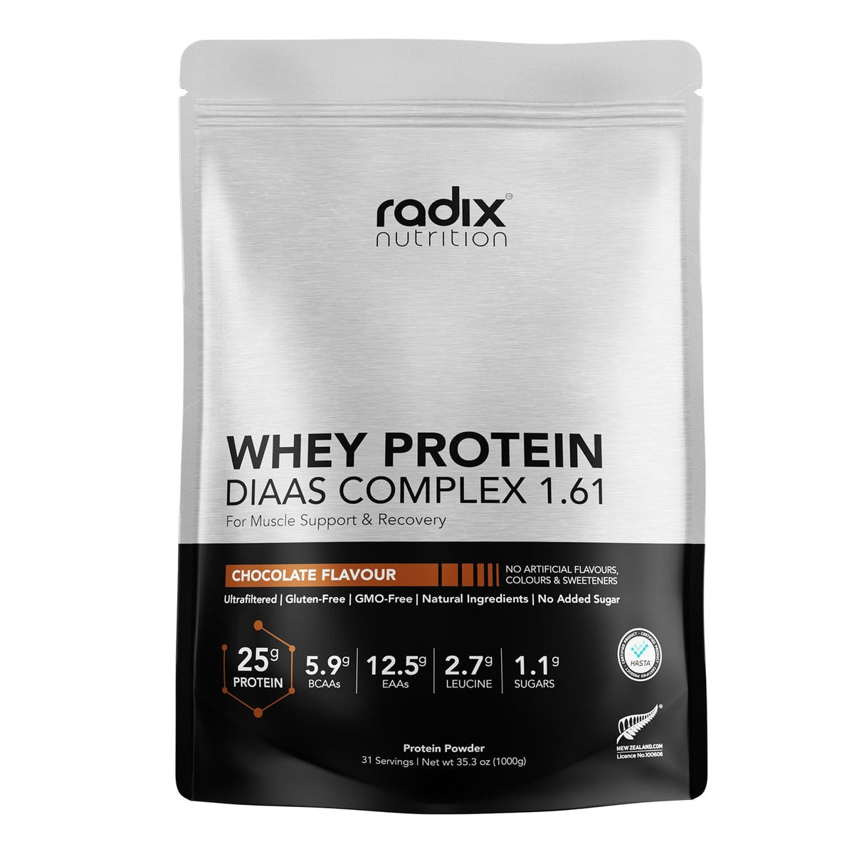 Radix Nutrition Whey Protein DIAAS Complex 1.61 1kg Chocolate / 1.61