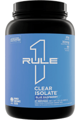Rule 1 Clear Isolate Protein Water Blue Razz / 27 Serves