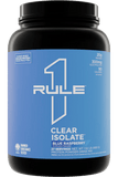 Rule 1 Clear Isolate Protein Water Blue Razz / 27 Serves