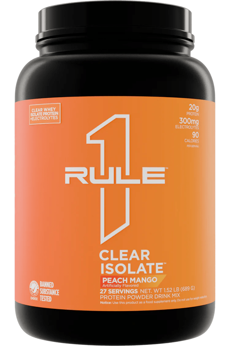 Rule 1 Clear Isolate Protein Water Peach Mango / 27 Serves