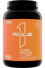 Rule 1 Clear Isolate Protein Water Peach Mango / 27 Serves