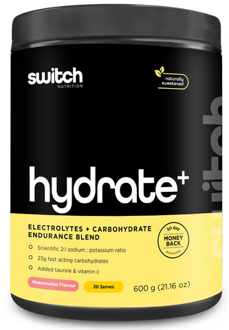 Switch Nutrition Hydrate+ Electrolytes + Carbs Kiwi Watermelon