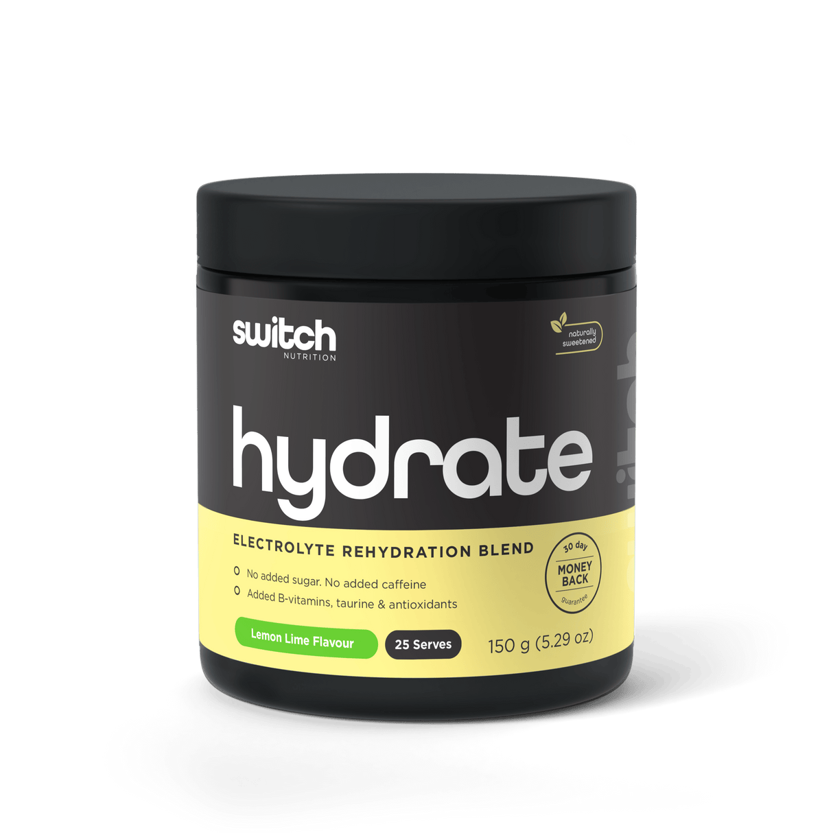 Switch Nutrition Hydrate Sugar-Free Electrolytes Lemon Lime / Tub