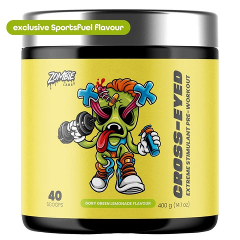 Zombie Labs Cross-Eyed Extreme Stim + Beta Alanine Gory Green Lemonade *Exclusive to Sportsfuel*