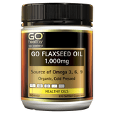 GO Flaxseed Oil 1,000mg Organic 220 Caps