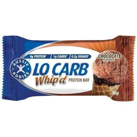 Aussie Bodies Lo Carb Whip'd Bars 12x30g Chocolate