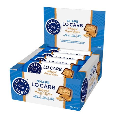 Aussie Bodies Shape Lo Carb Whipped Bars 12 Box