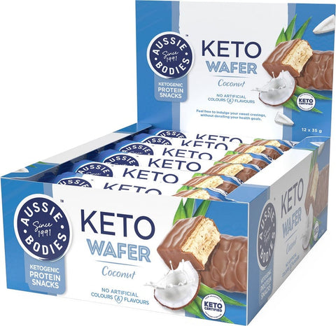 Aussie Bodies Shape Keto Wafer Bars 12 Box