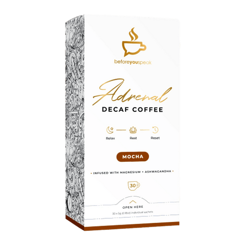 Before You Speak Adrenal Decaf Coffee Mocha / 30 Sachets