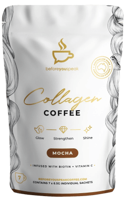 Before You Speak Glow Collagen Coffee Trial Pouch Mocha / 7 Serves