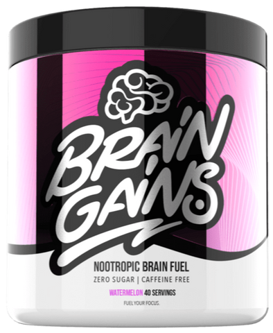 Brain Gains Switch-On Nootropic Brain Fuel - Non Stim Watermelon