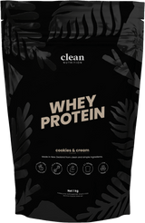 Clean Nutrition Whey Protein 1kg Cookies and Cream