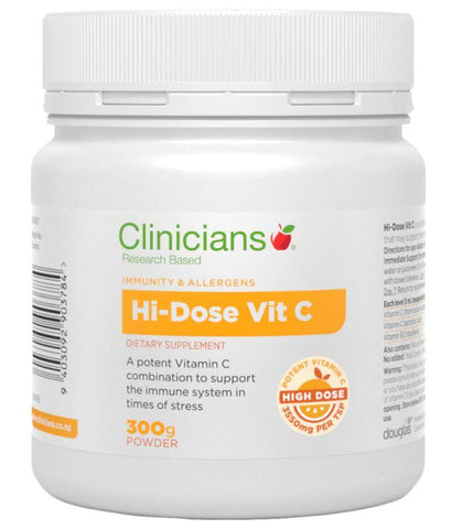 Clinicians Hi-Dose Vit C Powder 300g 300g