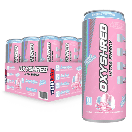 EHP Labs OxyShred Ultra Energy RTD Cans Cotton Candy / 12 Pack