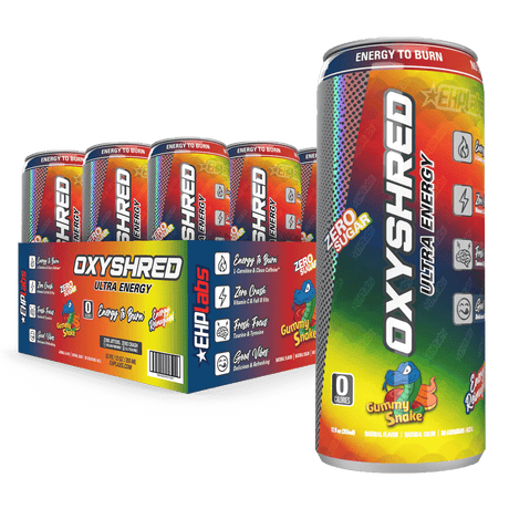 EHP Labs OxyShred Ultra Energy RTD Cans Gummy Snake / 12 Pack