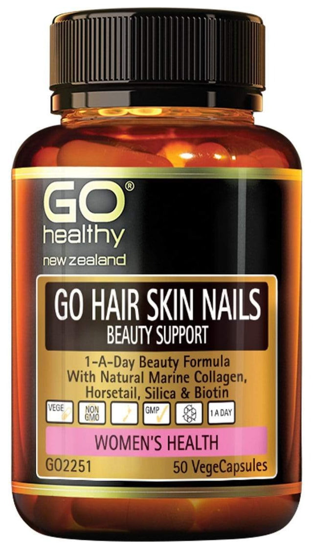 Go Hair Skin Nails Beauty Support 50 Vege Caps