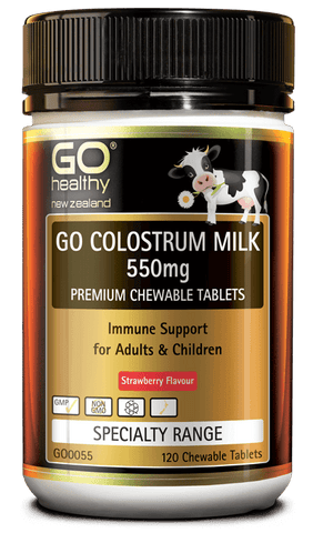 GO Healthy Colostrum Milk 550mg (120 ChewTabs)