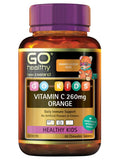 Go Kids Vitamin C 260mg 60 Caps Orange