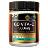 Go Vita-C 500mg Blackcurrant 200 Chewables