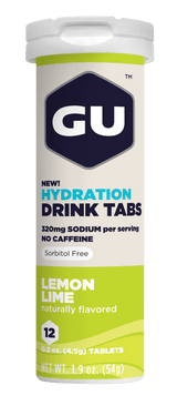 GU Hydration Drink Tabs Lemon Lime / Single Tube (12 Tabs)