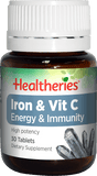 Healtheries Iron & Vit C Tablets 30 Tabs