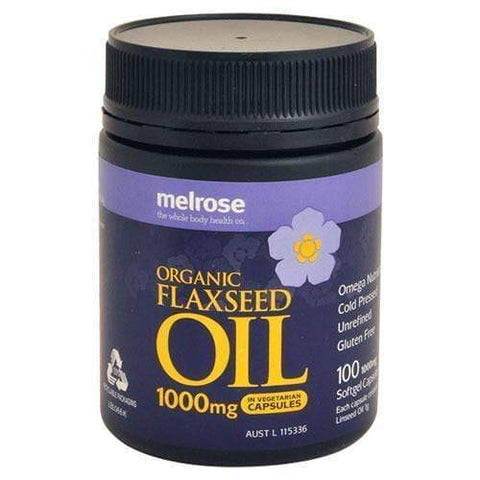 Melrose Flaxseed Oil Organic 100 Caps