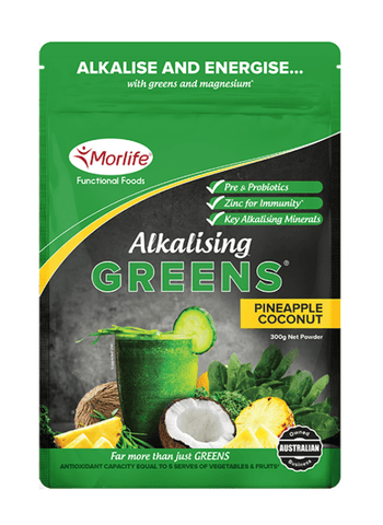 Morlife Alkalising Greens Pineapple-Coconut 300g